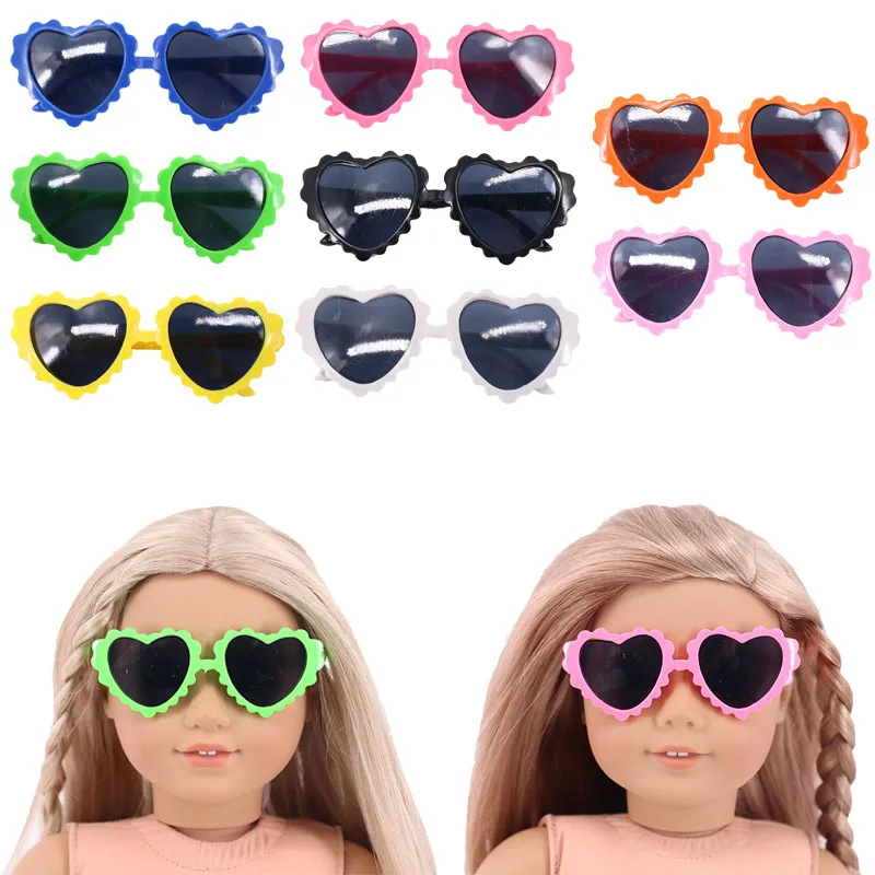 Doll Accessories Wave Heart-shaped Sunglasses Transparent Glasses For 18 Inch American Doll Girl & 43 Cm New Born Baby Items
Doll Accessories Wave Heart-shaped Sunglasses Transparent Glasses For 18 Inch American Doll Girl & 43 Cm New Born Baby Items