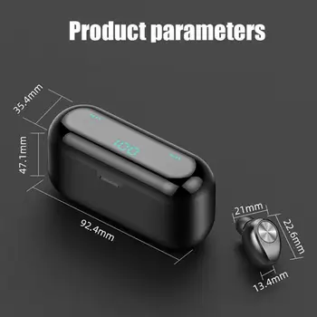 F9 TWS Wireless Bluetooth 5.0 Earphones Battery LED 2000mAh Power Bank Touch Control Waterproof In-Ear Headset Stereo Headphones 
F9 TWS Wireless Bluetooth 5.0 Earphones Battery LED 2000mAh Power Bank Touch Control Waterproof In-Ear Headset Stereo Headphones