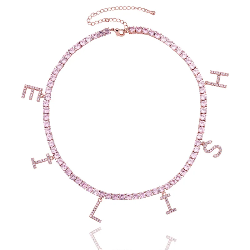 Hip Hop 1 Row Zircon Bling Iced Out Butterfly lette Tennis Chain Necklace for Men Women Jewelry Gold Silver Color Rose Gold
Hip Hop 1 Row Zircon Bling Iced Out Butterfly lette Tennis Chain Necklace for Men Women Jewelry Gold Silver Color Rose Gold