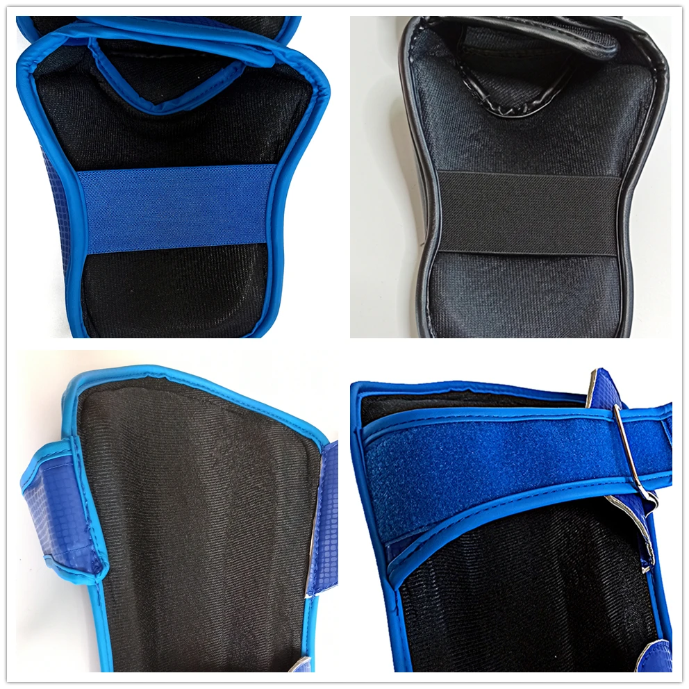 Generic PU Boxing MMA Shin Guards Men Muay Thai Ankle Support Karate