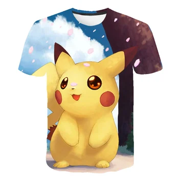 Summer Cute and Romantic Cartoon Anime Children's T-shirt 2020 New Pokémon Best-Selling O-Neck Children's Casual Tops
Summer Cute and Romantic Cartoon Anime Children's T-shirt 2020 New Pokémon Best-Selling O-Neck Children's Casual Tops