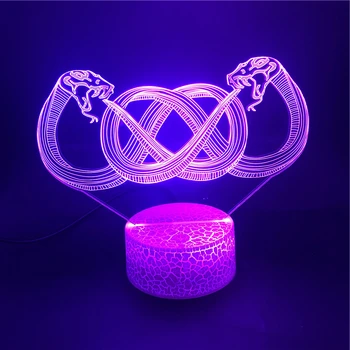 3D Lamp Amphisbaena Animal The Alarm Clock Base Atmosphere Colorful with Remote Battery Powered Usb Led Night Light Lamp
3D Lamp Amphisbaena Animal The Alarm Clock Base Atmosphere Colorful with Remote Battery Powered Usb Led Night Light Lamp