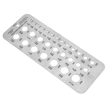 ZEAST Stainless Steel Drill Gauge 29 Sizes Index Bolt Wire Diameter Bit Hanging Hole Design Measuring Gauges Tools 15.9x6cm
ZEAST Stainless Steel Drill Gauge 29 Sizes Index Bolt Wire Diameter Bit Hanging Hole Design Measuring Gauges Tools 15.9x6cm