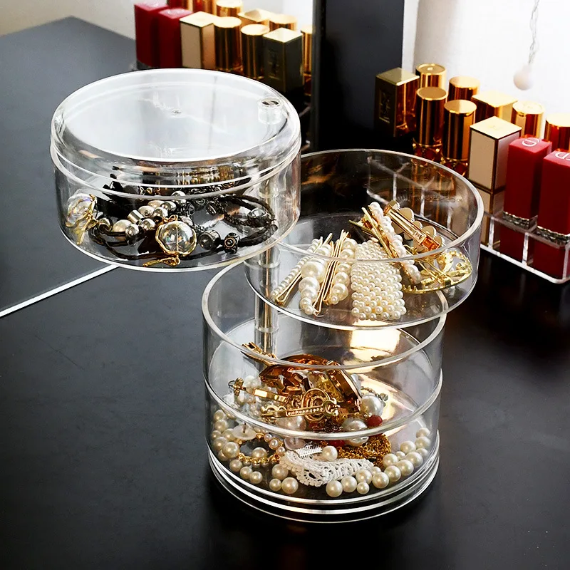 Transparent Jewelry Box Acrylic Rotating Makeup Organizer Cosmetics Storage Box Container Necklace Bracelet Case Lipstick Holder
Transparent Jewelry Box Acrylic Rotating Makeup Organizer Cosmetics Storage Box Container Necklace Bracelet Case Lipstick Holder