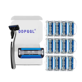 DDPGGL Men Manual Shaving Razor Blade for Men 5 Layer Razor Blade Replaceable Blade for Mach 5 (1 Holder 12 Blades)
DDPGGL Men Manual Shaving Razor Blade for Men 5 Layer Razor Blade Replaceable Blade for Mach 5 (1 Holder 12 Blades)