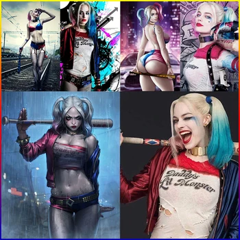 AMTMBS Harley Quinn Suicide & joker DIY Paint By Numbers On Canvas DIY Handicraft Adult Coloring By Number Acrylic Paint
AMTMBS Harley Quinn Suicide & joker DIY Paint By Numbers On Canvas DIY Handicraft Adult Coloring By Number Acrylic Paint