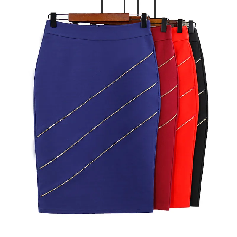 New skirt OL skirt professional skirt sexy bag hip skirt zipper high waist stretch large size skirt knit
New skirt OL skirt professional skirt sexy bag hip skirt zipper high waist stretch large size skirt knit