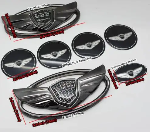 7PCS/set 3D Badge Emblems Front +Rear +Steering Wheels For 2010-2015 GENESIS COUPE Car Styling
7PCS/set 3D Badge Emblems Front +Rear +Steering Wheels For 2010-2015 GENESIS COUPE Car Styling