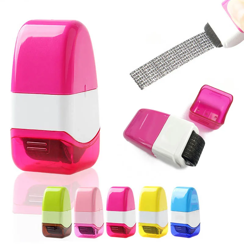 1pc Seal Roller Information Protection Self Inking Portable Confidential Seal Identity Theft Protection Code Guard Stamp
1pc Seal Roller Information Protection Self Inking Portable Confidential Seal Identity Theft Protection Code Guard Stamp