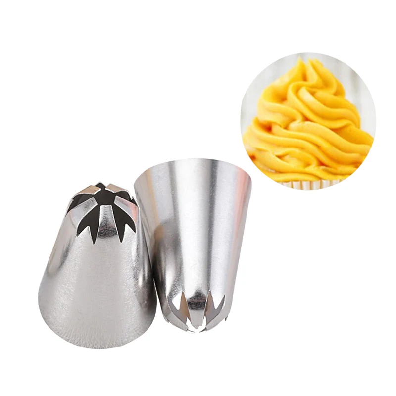 #1F Stainless Steel Large Icing Piping Nozzle Tips Flower Cake Cream Fondant Nozzle Cake Decorating Tools
#1F Stainless Steel Large Icing Piping Nozzle Tips Flower Cake Cream Fondant Nozzle Cake Decorating Tools