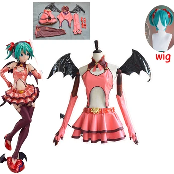 Hot!Hatsune Miku Cosplay Costume Little Devil Hunter of Hearts with Wings Full Uniform Set Halloween Carnival Anime cos
Hot!Hatsune Miku Cosplay Costume Little Devil Hunter of Hearts with Wings Full Uniform Set Halloween Carnival Anime cos