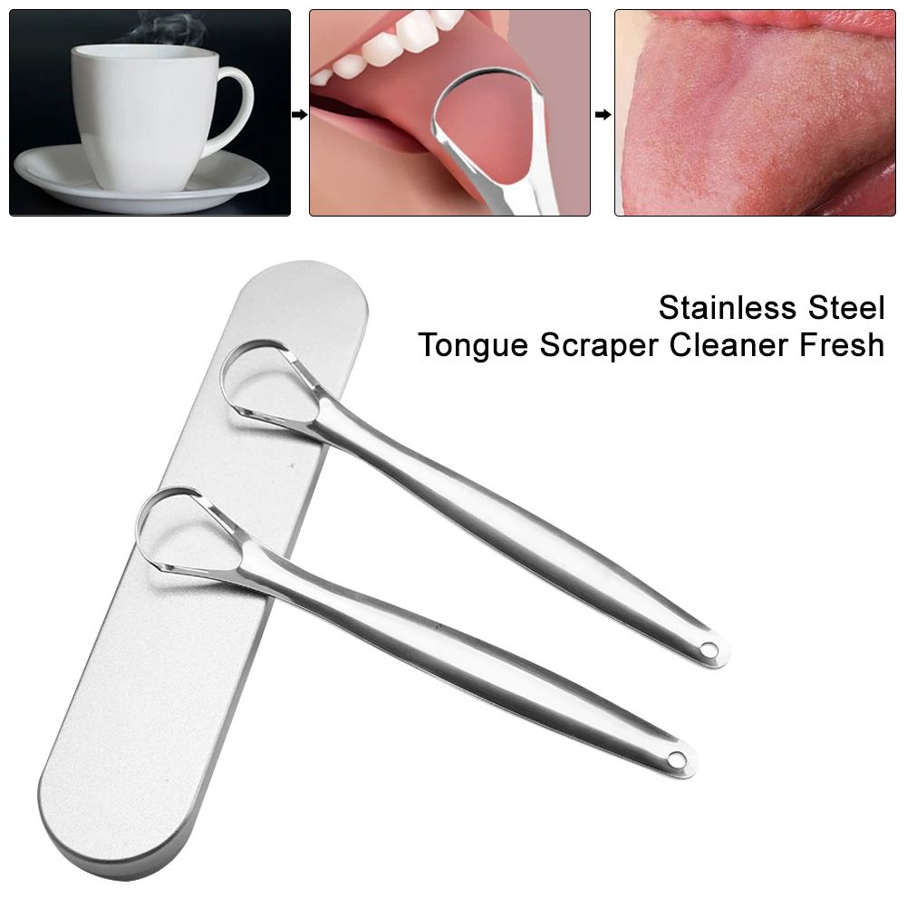 Tongue Cleaner With Portable Carry Case Stainless Steel Tongue Scraper Cleaner Tongue Scraping Tool with Case for Oral Care #W0
Tongue Cleaner With Portable Carry Case Stainless Steel Tongue Scraper Cleaner Tongue Scraping Tool with Case for Oral Care #W0