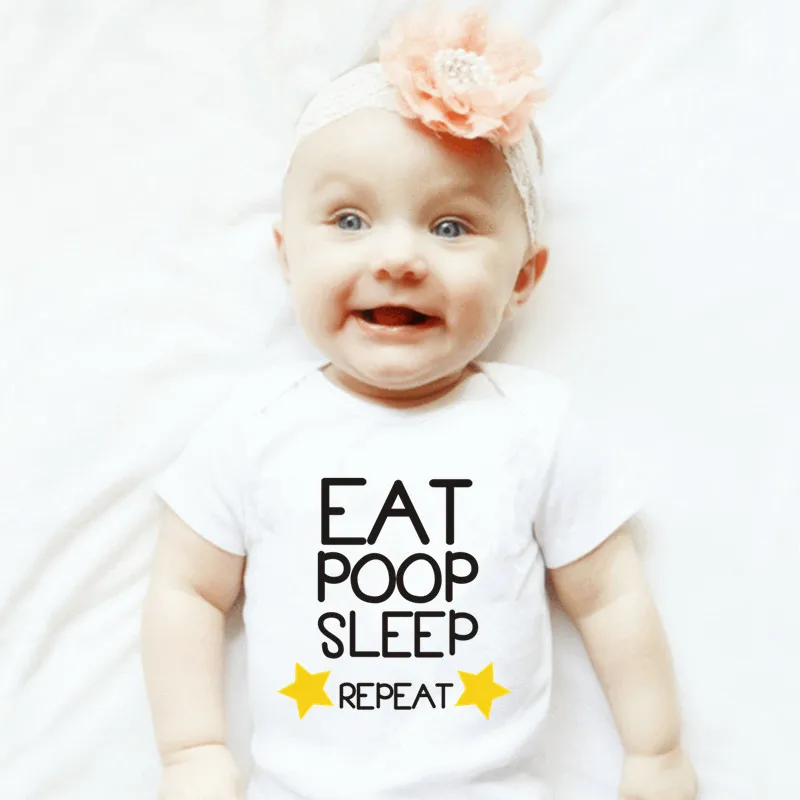 Милая Одежда для новорожденных и маленьких девочек с принтом «EAT POOP SLEEP REPEAT»; боди для малышей; Комбинезоны для младенцев; летний костюм для детей; летняя одежда
Милая Одежда для новорожденных и маленьких девочек с принтом «EAT POOP SLEEP REPEAT»; боди для малышей; Комбинезоны для младенцев; летний костюм для детей; летняя одежда