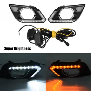1Pair Car Daytime Running Light Turn Signal 2-Color DRL LED Fog Lamp for Nissan Rogue 2014 2015 DRL Fog Lamp Cover Car Lights
1Pair Car Daytime Running Light Turn Signal 2-Color DRL LED Fog Lamp for Nissan Rogue 2014 2015 DRL Fog Lamp Cover Car Lights