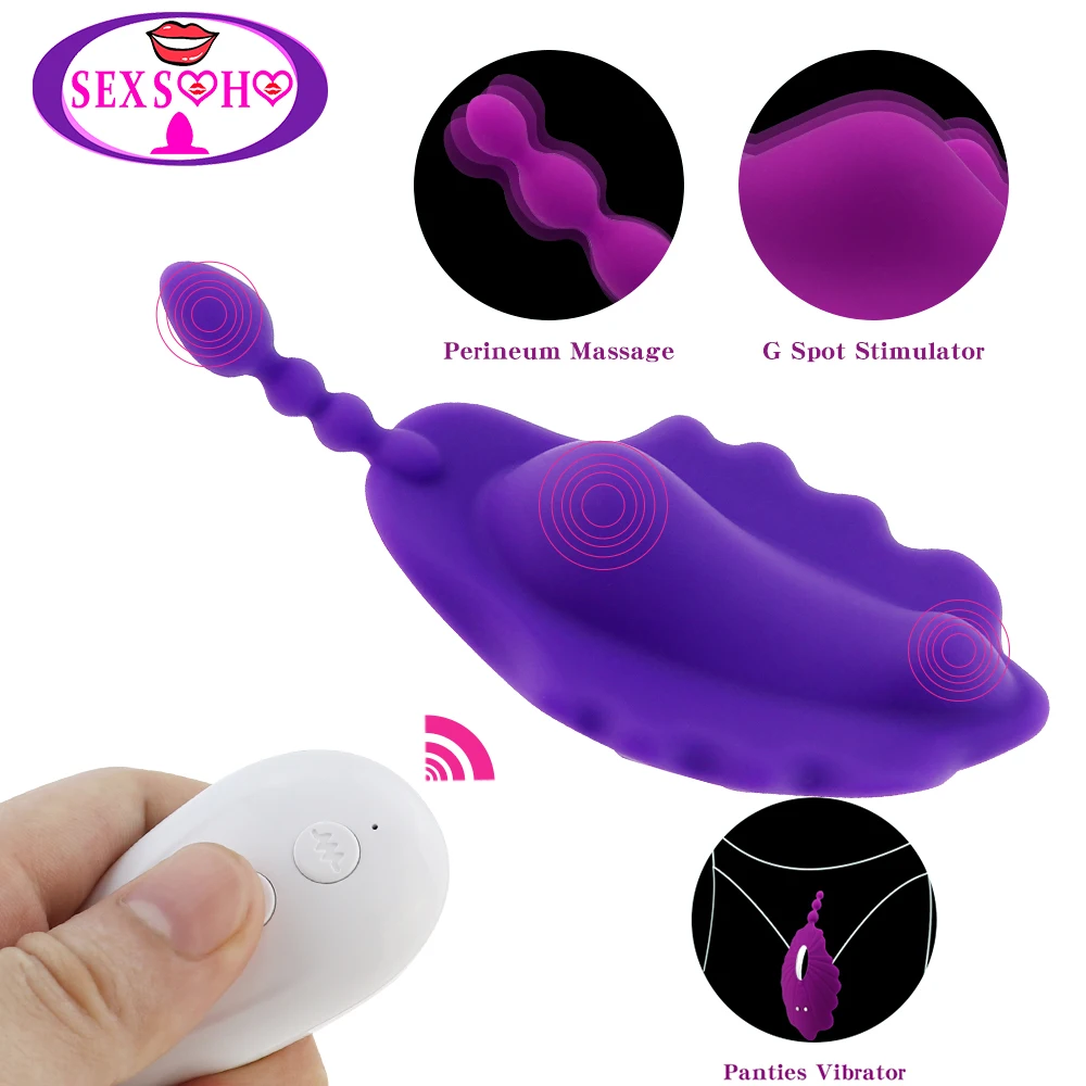 

Soft Wearable Panty Vibrator Invisible Vibratings Remote Control Vagina Clitoral Stimulation Anal Plugs Adult Sex Toys for Women