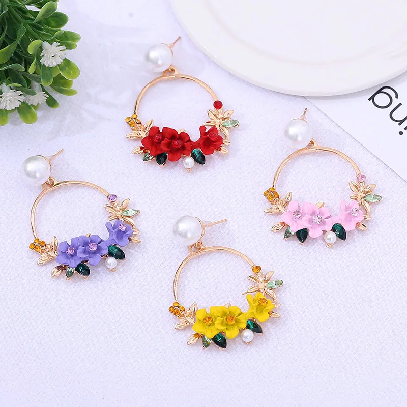 Shiny Side New Fashion Brand Jewelry Elegant Flower Stud Earrings for Women Gift Pearl Crystal Earrings
Shiny Side New Fashion Brand Jewelry Elegant Flower Stud Earrings for Women Gift Pearl Crystal Earrings