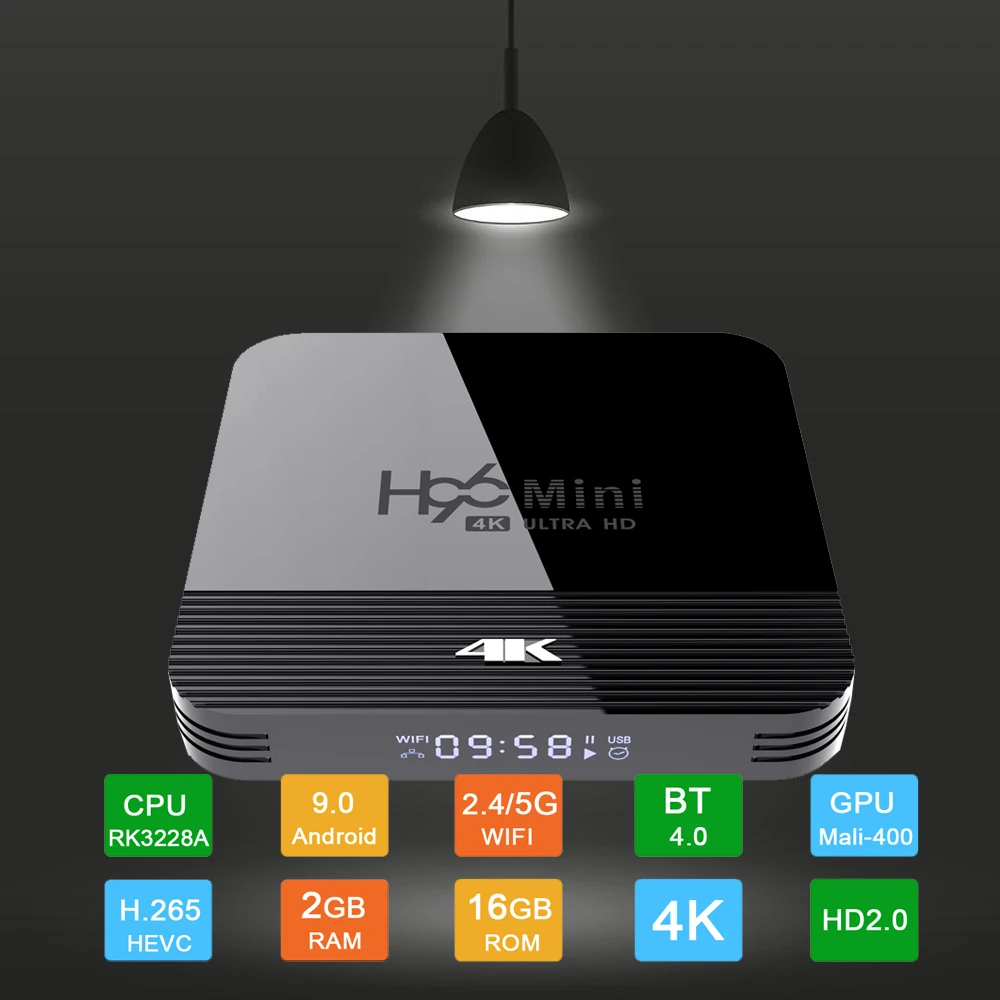Android 9.0 TV BOX 6K Youtube Google Assistant 3D Video TV receiver Wifi Bluetooth TV Box Play Store Set top Box h96 mini h8
Android 9.0 TV BOX 6K Youtube Google Assistant 3D Video TV receiver Wifi Bluetooth TV Box Play Store Set top Box h96 mini h8