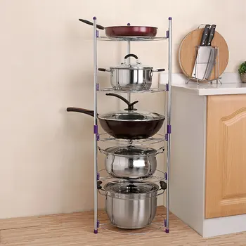 Storage Rack Kitchen Pot Shelf Metal Triangle Anti-skid Floor Multifunction Organizer
Storage Rack Kitchen Pot Shelf Metal Triangle Anti-skid Floor Multifunction Organizer