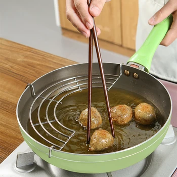 1PC Stainless Steel Oil Drain Frying Rack Fritters Filter Oil Net Home Baking Cooking Oil Drip Filter
1PC Stainless Steel Oil Drain Frying Rack Fritters Filter Oil Net Home Baking Cooking Oil Drip Filter