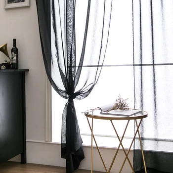 Pure Black Window Tulle Curtains for Living Room Bedroom Sheer Curtains for The Kitchen Finished Tulle Curtains for Window
Pure Black Window Tulle Curtains for Living Room Bedroom Sheer Curtains for The Kitchen Finished Tulle Curtains for Window