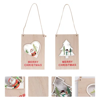 2Pcs Christmas Hanging Pendant Door Hanging Ornaments Home Welcome Board 
2Pcs Christmas Hanging Pendant Door Hanging Ornaments Home Welcome Board