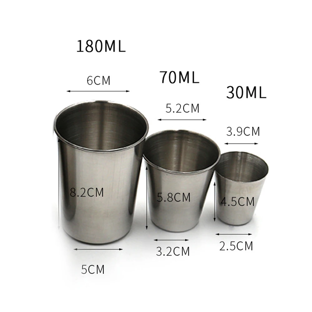 1 Pcs 70ML/180ML/320ML Metal Beer Cup Stainless SteelWine Cups Coffee Tumbler Tea Milk Mug Home wholesale
1 Pcs 70ML/180ML/320ML Metal Beer Cup Stainless SteelWine Cups Coffee Tumbler Tea Milk Mug Home wholesale