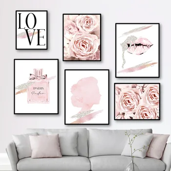 Wall Art Canvas Painting Pink Peony Flower Sexy Lip Perfume Quotes Nordic Posters And Prints Wall Pictures For Living Room Decor 
Wall Art Canvas Painting Pink Peony Flower Sexy Lip Perfume Quotes Nordic Posters And Prints Wall Pictures For Living Room Decor
