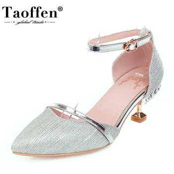 TAOFFEN Women Sandals Pattern Leather Pointed Toe Shoes Women Buckle Sweet Heels Cover Party Wedding Bling Zapatos Size 33-48
TAOFFEN Women Sandals Pattern Leather Pointed Toe Shoes Women Buckle Sweet Heels Cover Party Wedding Bling Zapatos Size 33-48