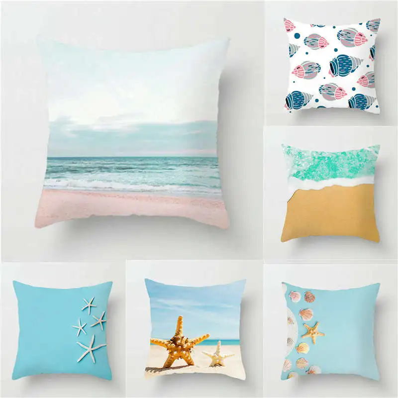 45*45 CM Pillow Case Starfish Shell Polyester Pillowcase Home Throw Waist Cushion Cover Sofa Decor
45*45 CM Pillow Case Starfish Shell Polyester Pillowcase Home Throw Waist Cushion Cover Sofa Decor