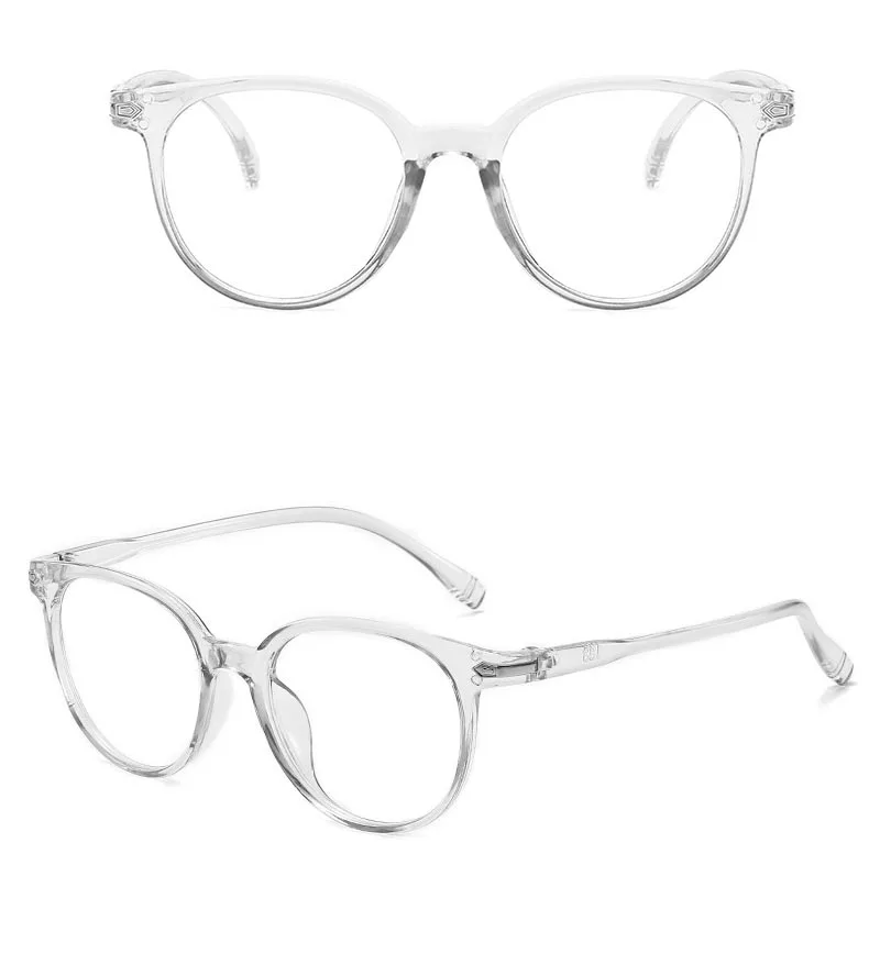 Damskie okrągłe okulary dla krótkowzrocznych Oprawki żywica dla wady -0.5 -1.0 -1.5 -2.0 -2.5 -3.0 do -6.0 -7.0 -8.0 16