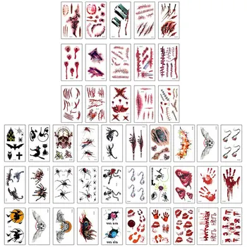 15Pcs/set Fake Tattoo Halloween Terror Wound Temporary Tattoo Realistic Blood Injury Scar Tattoo Sticker Razor Blade
15Pcs/set Fake Tattoo Halloween Terror Wound Temporary Tattoo Realistic Blood Injury Scar Tattoo Sticker Razor Blade