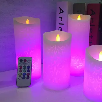 Hollow Pattern Light 18 Key Remote Control Candle Light Colorful Led Electronic Timing Smokeless Candle Light
Hollow Pattern Light 18 Key Remote Control Candle Light Colorful Led Electronic Timing Smokeless Candle Light