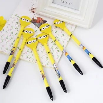 24 PCs Creative Stationery Cute Cartoon Little Yellow Dad Shape Gel Pen Mirror Water Pen Kawaii School Supplies Pen for Writing
24 PCs Creative Stationery Cute Cartoon Little Yellow Dad Shape Gel Pen Mirror Water Pen Kawaii School Supplies Pen for Writing