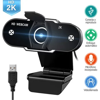 2K Full HD Computer PC USB 2.0 Webcam for Video Recording Online Teaching Conference Web Camera with Microphone
2K Full HD Computer PC USB 2.0 Webcam for Video Recording Online Teaching Conference Web Camera with Microphone