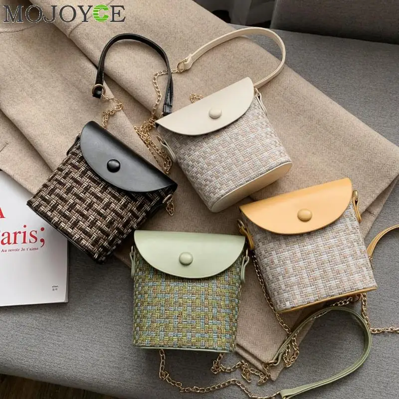 Fashion Woolen Shoulder Bag Women Korean Chain Flap Messenger Crossbody Handbags Travel Small Bucket Money Purse
Fashion Woolen Shoulder Bag Women Korean Chain Flap Messenger Crossbody Handbags Travel Small Bucket Money Purse