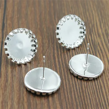 20pcs Glass Cabochon Copper Curling Edge Earring Studs Crimping Earrings Base Blank Bezels DIY Earring Craft Findings
20pcs Glass Cabochon Copper Curling Edge Earring Studs Crimping Earrings Base Blank Bezels DIY Earring Craft Findings