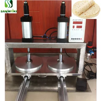 24cm diameter double head dough flatten machine roti flat bread making machine Pneumatic duck cake bread pizza crust presser 
24cm diameter double head dough flatten machine roti flat bread making machine Pneumatic duck cake bread pizza crust presser