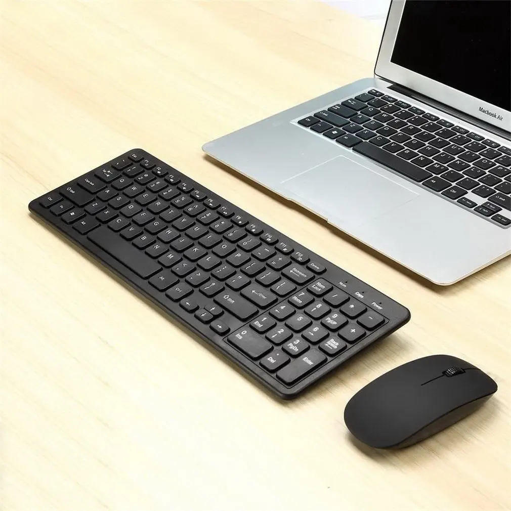 Simple Ultra-Slim Black Mini Wireless Keyboard and Mouse Combo Kit for PC Desktop Loptop Classic Office Set
Simple Ultra-Slim Black Mini Wireless Keyboard and Mouse Combo Kit for PC Desktop Loptop Classic Office Set