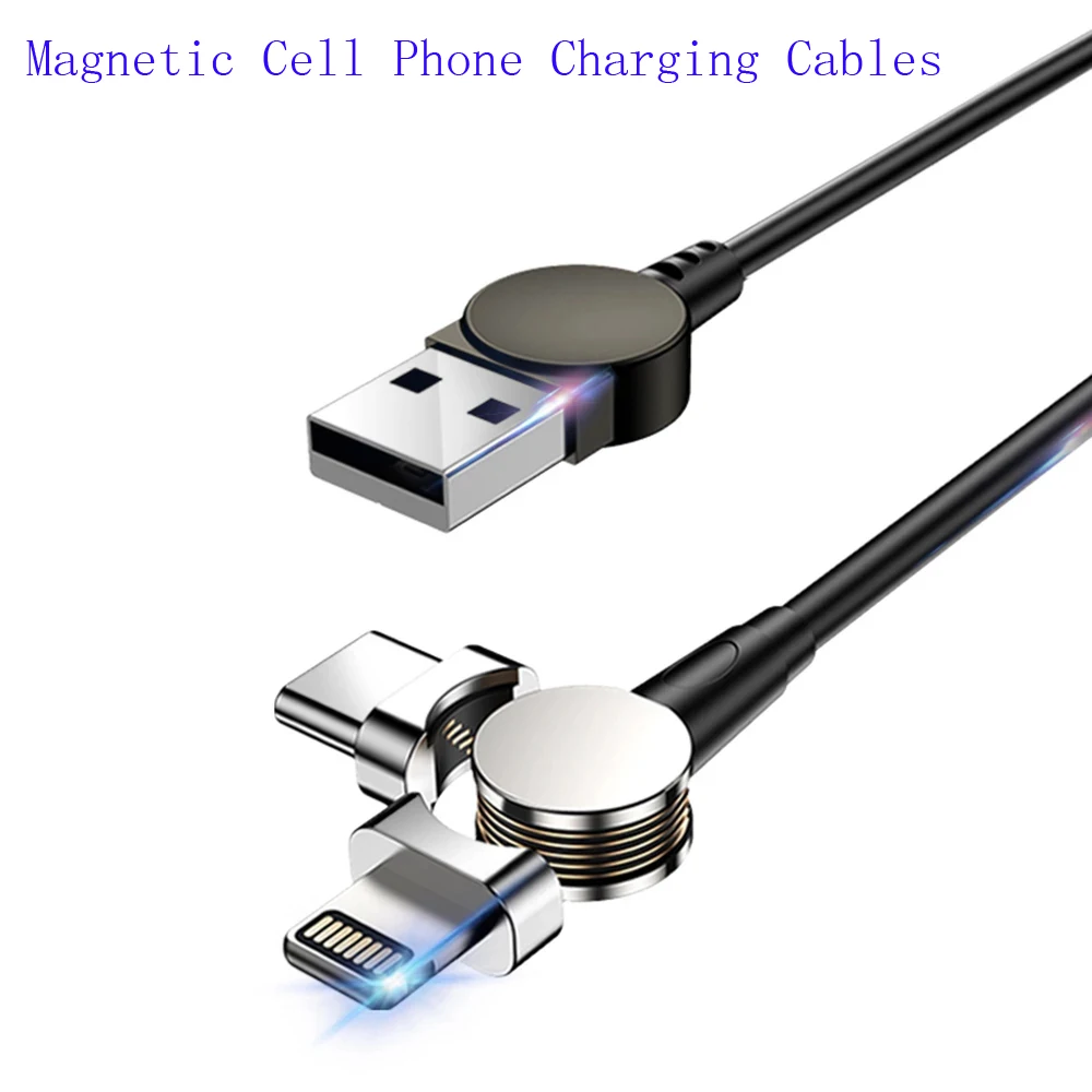 USB Magnetic Charger Cable Set Type C Cell Phone Charging Cable 2 in 1 Rotatable Cable For iPhone XR Fast Charging Micro USB
USB Magnetic Charger Cable Set Type C Cell Phone Charging Cable 2 in 1 Rotatable Cable For iPhone XR Fast Charging Micro USB