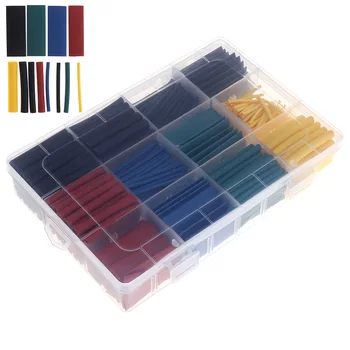 530pcs/set Heat Shrink Tubing Insulation Shrinkable Tube Assortment Electronic Polyolefin Ratio 2:1 Wrap Wire Cable Sleeve Kit
530pcs/set Heat Shrink Tubing Insulation Shrinkable Tube Assortment Electronic Polyolefin Ratio 2:1 Wrap Wire Cable Sleeve Kit