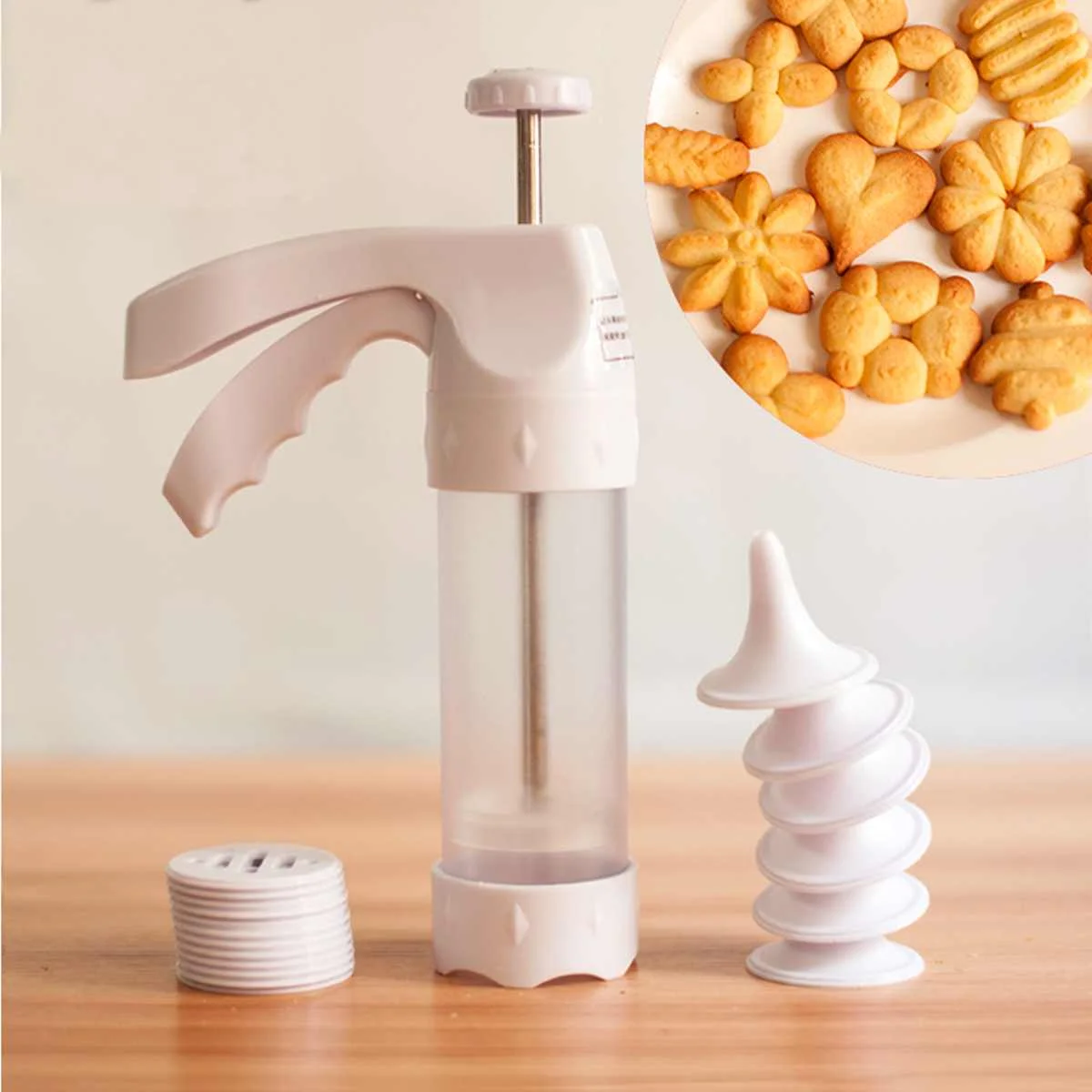 

19Pcs Cookies Decorating Tools Set Icing Piping Nozzles Pastry Fondant Baking Biscuit Cookie Press Pump Machine Biscuit Maker