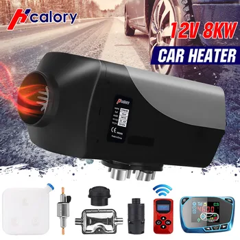 

12V 8KW 8000W Car Heater Air Fuel Diesel Heater LCD Monitor Switch Air Outlet 10L Tank Car Heater for RV Truck Boats Motorhome