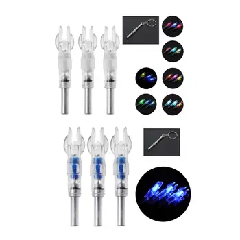 3pcs LED Lighted Nock Hunting Shooting Bow Arrow Tail for ID6.2mm Shaft Arrow
3pcs LED Lighted Nock Hunting Shooting Bow Arrow Tail for ID6.2mm Shaft Arrow