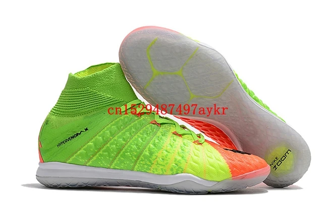 Free Shipping 2016 Original mens high ankle fooTbaLls bOOTs green black FG sOcCEr cLEAts Boot 39-45
