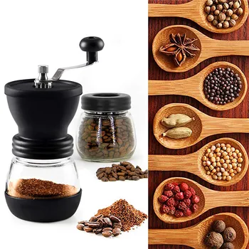 Manual Ceramic Burr Coffee Bean Grinder with Fortified Glass Storage Jar Durable Coffee Bean Mill Coffee Maker Kitchen Tools
Manual Ceramic Burr Coffee Bean Grinder with Fortified Glass Storage Jar Durable Coffee Bean Mill Coffee Maker Kitchen Tools
