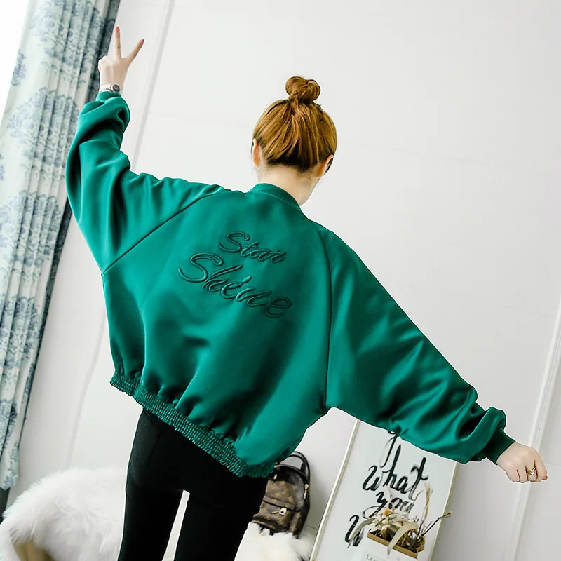 Hong Kong Style Coat Women's 2019 Spring And Autumn New Style Retro Embroidered Baseball Uniform Casual Loose-Fit Hipster Short
Hong Kong Style Coat Women's 2019 Spring And Autumn New Style Retro Embroidered Baseball Uniform Casual Loose-Fit Hipster Short
