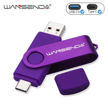 WANSENDA OTG USB Flash Drive 2 in 1 USB3.0 & Type-C Pen Drive 512GB 256GB 128GB 64GB 32GB 16GB High Speed Pendrives Flash Disk
WANSENDA OTG USB Flash Drive 2 in 1 USB3.0 & Type-C Pen Drive 512GB 256GB 128GB 64GB 32GB 16GB High Speed Pendrives Flash Disk