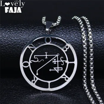 2020 New Stainless Steel Demon Seal Statement Necklace Black Color Satan BECARABIA Chain Necklace Men/Women Jewelry N3065S03 
2020 New Stainless Steel Demon Seal Statement Necklace Black Color Satan BECARABIA Chain Necklace Men/Women Jewelry N3065S03