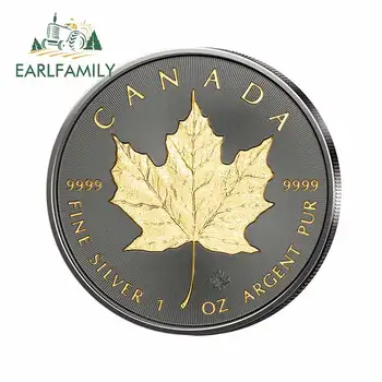 EARLFAMILY 13cm x 12.7cm for Canadian Maple Leaf Commemorative Coin Silver Car Stickers Motorcycle Decal Anime Car Assessoires
EARLFAMILY 13cm x 12.7cm for Canadian Maple Leaf Commemorative Coin Silver Car Stickers Motorcycle Decal Anime Car Assessoires