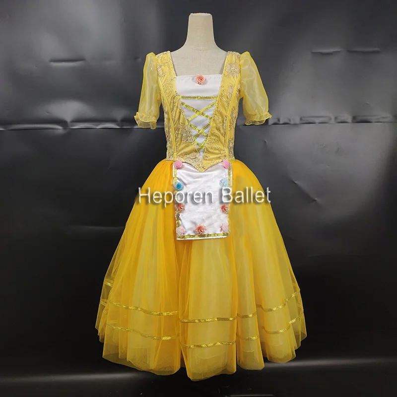 Фото Индивидуальный пошив балетное Lyrical танцевальное платье бархатная верхняя юбка